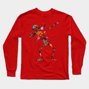 sKULL DIA DE MUERTOS DAB Long Sleeve T-Shirt